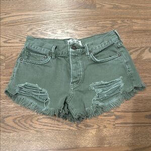 Free People Distressed Shorts